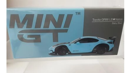 MINI GT 1/64 - TOYOTA GR86 LB WORKS - BABY BLUE - 2024