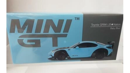 MINI GT 1/64 - TOYOTA GR86 LB WORKS - BABY BLUE - 2024
