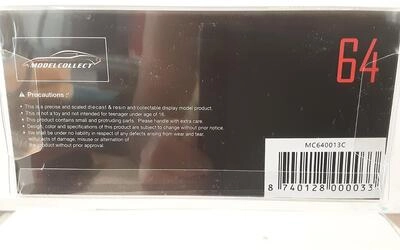 MYMODELCOLLECT 1/64 - HONDA CIVIC EG6 - MONSTER - BLACK / GR