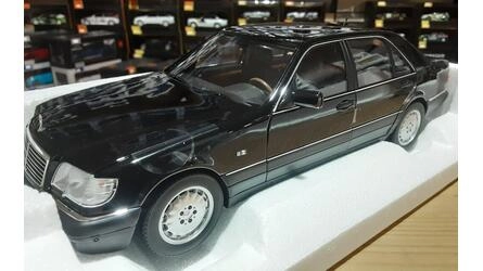 NOREV 1/18 -   MERCEDES S600 - 1997 - BLACK METALLIC