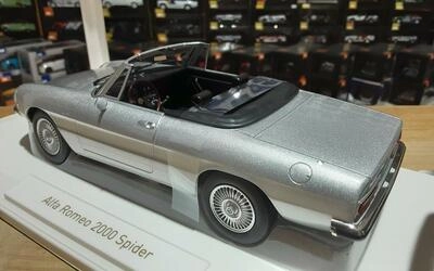 NOREV 1/18 - ALFA ROMEO DUETTO 2000 SPIDER - SILVERGREY META