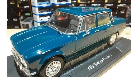 NOREV 1/18 - ALFA ROMEO GIULIA TI - 1964 - PETROL BLUE