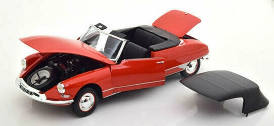 NOREV 1/18 - CITROEN DS 19 CABRIOLET 1961 - CORAIL RED