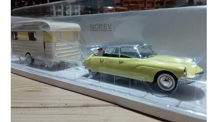 NOREV 1/18 - CITROEN DS 19 YELLOW  CARAVAN HANON - 1960
