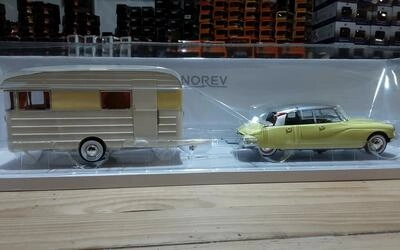 NOREV 1/18 - CITROEN DS 19 YELLOW  CARAVAN HANON - 1960