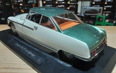 NOREV 1/18 - CITROEN  DS 21 LE LEMAN - 1968 - IVORY  GREEN M