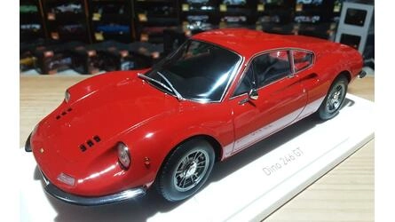 NOREV 1/18 - FERRARI DINO 246 GT - RED - 1968