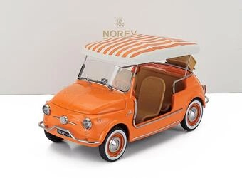 NOREV 1/18 - FIAT 500 JOLLY - 1965 - ORANGE