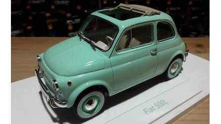 NOREV 1/18 - FIAT 500 L - PASTEL BLUE - 1968