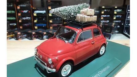 NOREV 1/18 - FIAT 500L CHRISTMAS EDITION - RED - 1968 