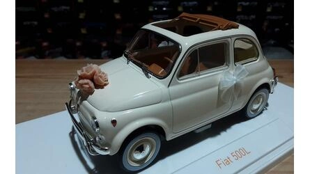 NOREV 1/18 - FIAT 500L WITH WEDDING GIFT - IVORY - 1968
