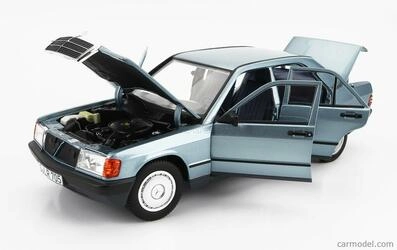 NOREV 1/18 - MERCEDES 190 E - 1984 - LIGHT BLUE METALLIC