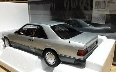 NOREV 1/18 - MERCEDES 300 CE-24 COUPE - 1990 - SILVER