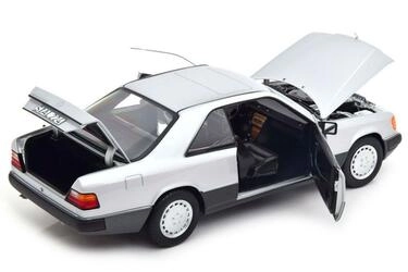 NOREV 1/18 - MERCEDES 300 CE-24 COUPE - 1990 - SILVER