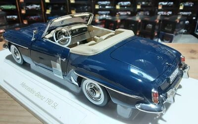 NOREV 1/18 - MERCEDES BENZ 190 SL - MIDDLE BLUE - 1957