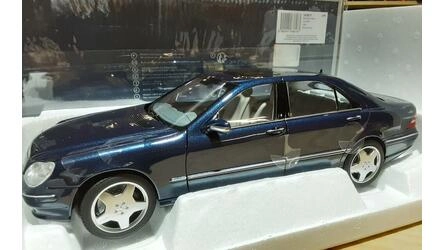 NOREV 1/18 - MERCEDES  S 55 AMG - BLUE METALLIC - 2000