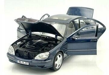 NOREV 1/18 - MERCEDES  S 55 AMG - BLUE METALLIC - 2000