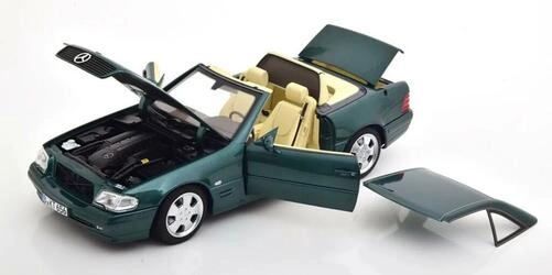 NOREV 1/18 - MERCEDES SL 500 - 1999 - GREEN METALIC