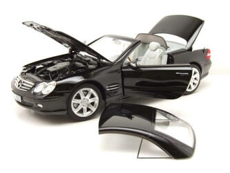 NOREV 1/18 - MERCEDES SL 500 - BLACK - 2003