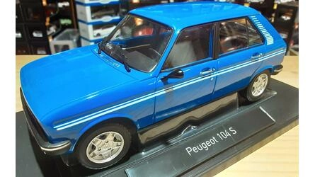 NOREV 1/18 - PEUGEOT 104 S - 1981 - IBIS BLUE