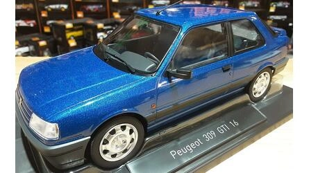 NOREV 1/18 - PEUGEOT 309 GTI 16 - 1991 - MIAMI BLUE