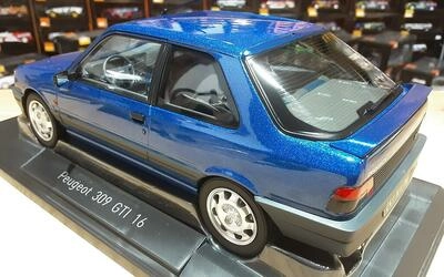 NOREV 1/18 - PEUGEOT 309 GTI 16 - 1991 - MIAMI BLUE