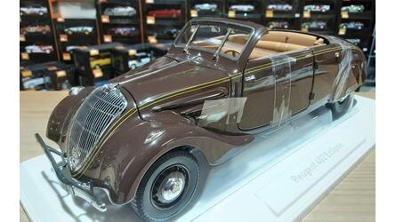NOREV 1/18 - PEUGEOT 402 ECLIPSE - 1937 - CHOCOLATE