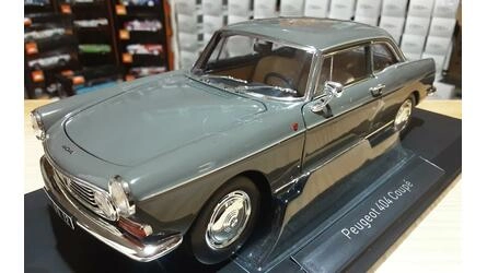 NOREV 1/18 - PEUGEOT 404 COUPE - 1967 - GRAPHITE GREY