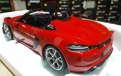 NOREV 1/18 - PORSCHE 718 SPYDER RS - 2023 - GUARDS RED
