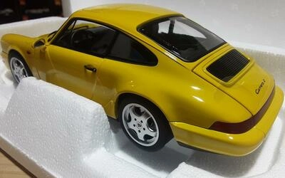 NOREV 1/18 - PORSCHE 911 CARRERA 2 - 1992 - YELLOW LIMITED E