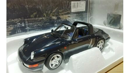 NOREV 1/18 - PORSCHE 911 CARRERA 4 TARGA - 1991 - BLUE METAL