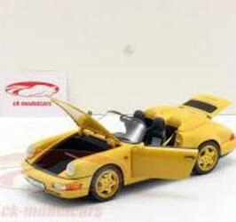 NOREV 1/18 - PORSCHE 911 SPEEDSTER - SPEED YELLOW - 1993