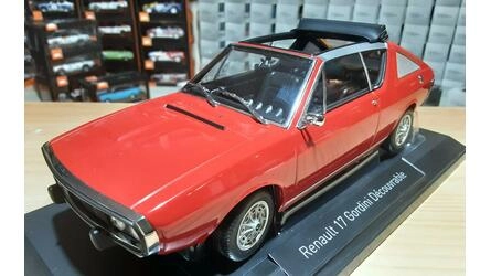 NOREV 1/18 - RENAULT 17 GORDINI CABRIOLET - 1975 . RED