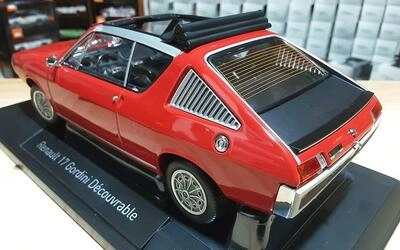 NOREV 1/18 - RENAULT 17 GORDINI CABRIOLET - 1975 . RED