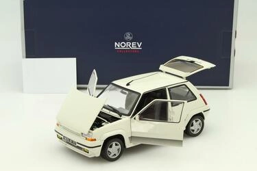 NOREV 1/18 - RENAULT 5 GT TURBO - 1989 - PANDA WHITE