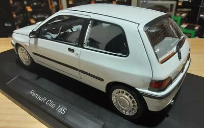 NOREV 1/18 - RENAULT CLIO 16 S - 1991 - WHITE
