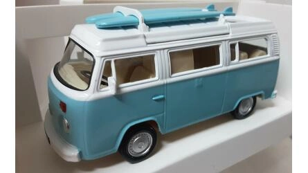 NOREV 1/43 -  VOLKSWAGEN T2b CAMPER VAN - LIGHT BLUE WHITE -
