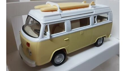 NOREV 1/43 -  VOLKSWAGEN T2b CAMPER VAN - LIGHT YELLOW WHITE