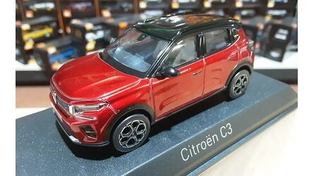 NOREV 1/43 - CITROEN C3 - 2024 - ELIXIR RED/BLACK ROOF