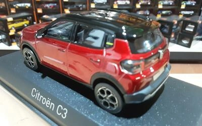 NOREV 1/43 - CITROEN C3 - 2024 - ELIXIR RED/BLACK ROOF