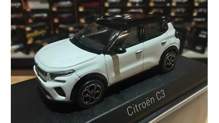 NOREV 1/43 - CITROEN C3 - 2024 - POLAR WHITE/BLACK ROOF