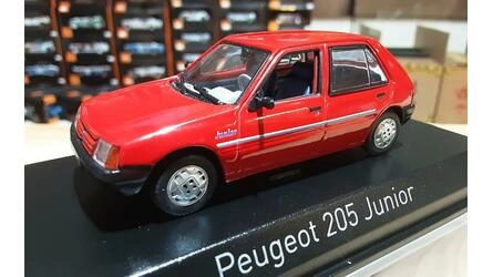 NOREV 1/43 - PEUGEOT 205 JUNIOR - 1988 - RED