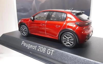 NOREV 1/43 - PEUGEOT 208 GT - 2024 - ELIXIR RED
