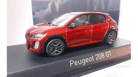 NOREV 1/43 - PEUGEOT 208 GT - 2024 - ELIXIR RED