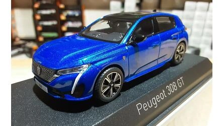 NOREV 1/43 - PEUGEOT 308 GT - 2021 - VERTIGO BLUE