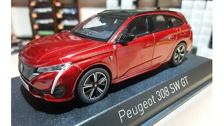 NOREV 1/43 - PEUGEOT 308 SW GT - 2021 - ELIXIR RED