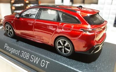 NOREV 1/43 - PEUGEOT 308 SW GT - 2021 - ELIXIR RED