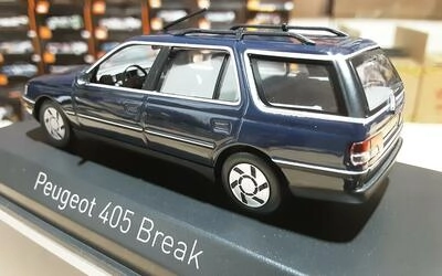 NOREV 1/43 - PEUGEOT 405 SRI BREAK - DARK BLUE - 1991