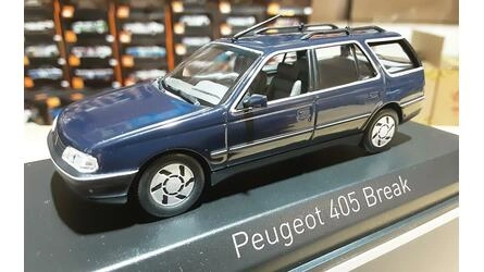 NOREV 1/43 - PEUGEOT 405 SRI BREAK - DARK BLUE - 1991
