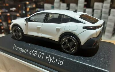 NOREV 1/43 - PEUGEOT 408 GT HYBRID - 2023 - PEARL WHITE
